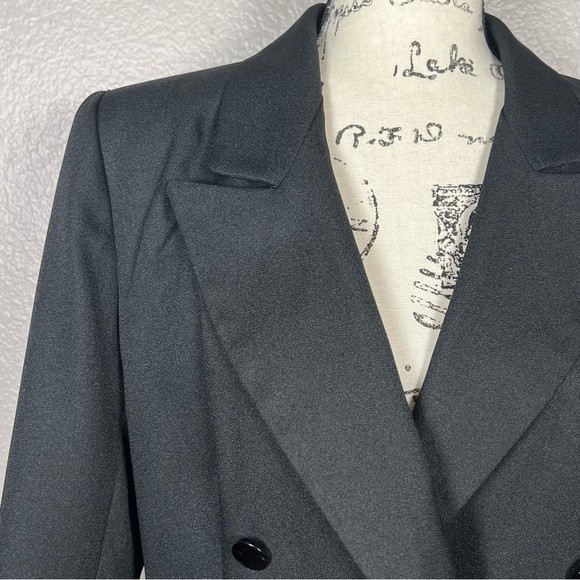 Chad Stevens Sz 10 Business Coat Jacket Women’s Black with 2 Pockets 6 Buttons - Picture 3 of 9